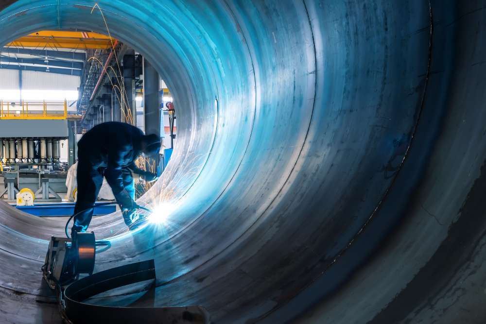 El acero al carbono es uno de los materiales utilizados en calderería por su resistencia