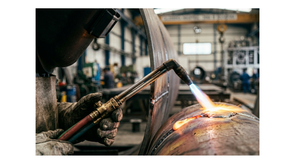 soldadura autógena en proyectos de calderería industrial